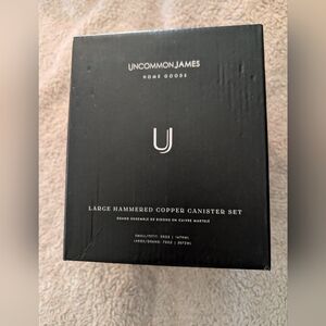 Uncommon James Hammered Copper Canister Set